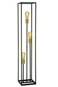 Stehleuchte Lucide RUBEN Vintage Schwarz Gold Metall E27 00724/03/30 small 0