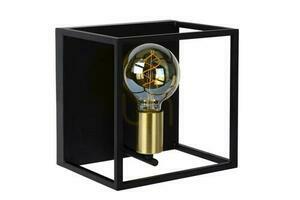 Wandleuchte Lucide RUBEN Schwarz Gold Metall Vintage 00224/01/30 small 1
