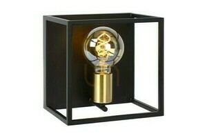 Wandleuchte Lucide RUBEN Schwarz Gold Metall Vintage 00224/01/30 small 0