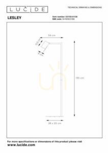 Stehleuchte Lucide LESLEY schwarz Metall GU10 LED 03725/01/30 small 7