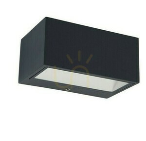 Außenwandleuchte Lutec GEMINI anthrazit LED 10W Aluminium 5189113118 small 0