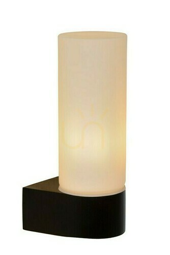 Prüfen Wandleuchte Lucide Jesse Schwarz Glas IP44 G9 04202/01/30