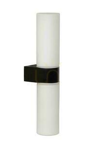 Bad-Wandleuchte Lucide JESSE schwarz mit Opalglas IP44 2×G9 29 cm 04202/02/30 small 1