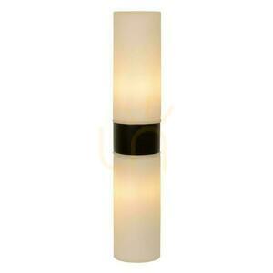 Bad-Wandleuchte Lucide JESSE schwarz mit Opalglas IP44 2×G9 29 cm 04202/02/30 small 5
