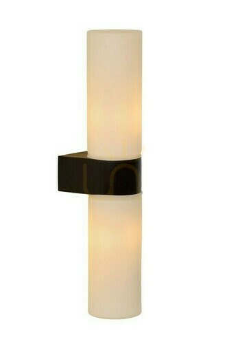 Prüfen Wandleuchte Lucide JESSE Schwarz Glas IP44 G9 04202/02/30