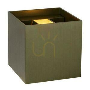 Wandleuchte Lucide XIO Braun Aluminium Glas LED dimmbar 09217/04/97 small 3