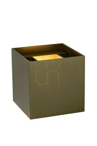 Prüfen Wandleuchte Lucide XIO Braun Aluminium Glas LED dimmbar 09217/04/97