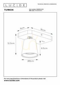 Wandleuchte Lucide TURNON schwarz gold LED CCT GU10 09928/05/30 small 6