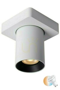 Downlight LED Lucide NIGEL Weiß Aluminium GU10 dimmbar 09929/05/31 small 0