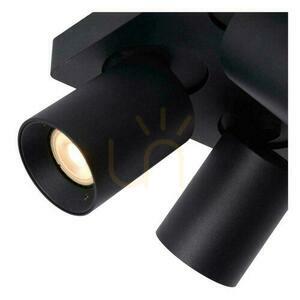 Downlight Lucide NIGEL 4-flammig LED GU10 schwarz Aluminium 09929/20/30 small 4