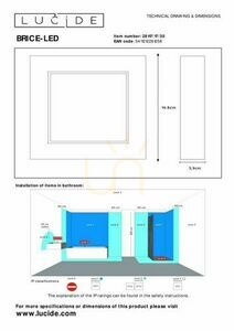 Plafond Lucide BRICE-LED Schwarz Aluminium LED 15W IP44 28117/17/30 small 3