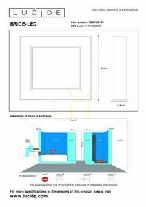 Plafond Lucide BRICE-LED Schwarz 30 cm LED 30W IP44 28117/30/30 small 3