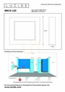 Plafond Lucide BRICE-LED 30 cm weiß LED 30W IP44 28117/30/31 small 2