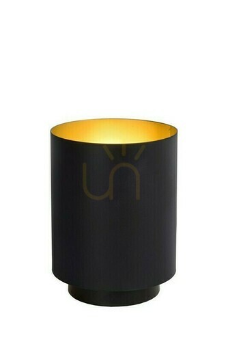Prüfen Tischleuchte Lucide SUZY Schwarz Gold Metall E14 45588/01/30