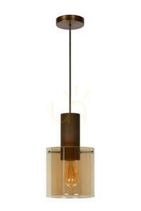 Pendelleuchte Lucide Toledo Kupfer Glas 20 cm E27 74405/01/62 small 1