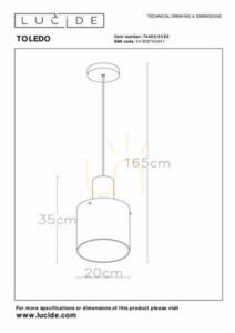 Pendelleuchte Lucide Toledo Kupfer Glas 20 cm E27 74405/01/62 small 9