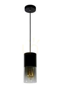 Pendelleuchte Lucide ZINO Schwarz Glas E27 74410/01/65 small 1