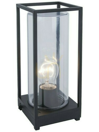 Prüfen Außenwandleuchte Lutec FLAIR schwarz Aluminium Glas 27,2 cm 6588801012