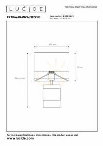 Tischleuchte Lucide Extravaganza Frizzle Braun Metall Baumwolle E14 10500/81/43 small 7