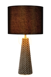 Tischleuchte Lucide Extravaganza Velvet Schwarz E27 10501/81/30 small 0