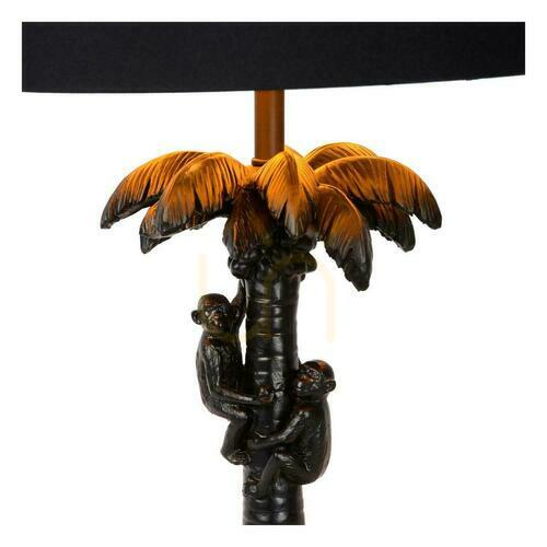 Prüfen Tischleuchte Lucide EXTRAVAGANZA COCONUT schwarz E27 57,5 cm 10505/81/30