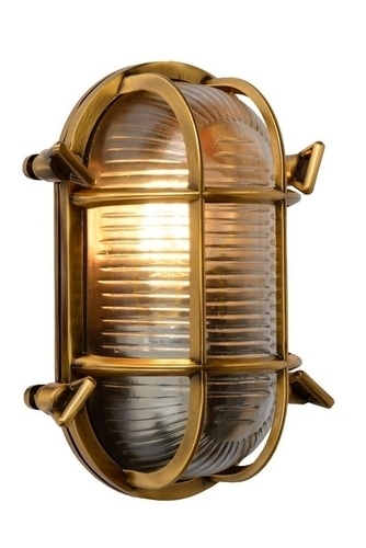 Prüfen Außenwandleuchte Lucide DUDLEY gold Aluminium Glas E27 IP65 11891/20/02