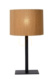 Tischleuchte Lucide MAGIUS Holz Rattan Japandi E27 52 cm 03529/81/30 small 0