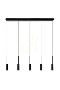 Pendelleuchte Lucide TUBULE schwarz Aluminium LED 101 cm 24401/35/30 small 0