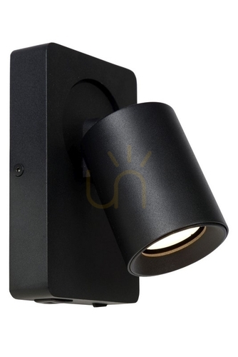 Prüfen Wandleuchte Lucide NIGEL schwarz Aluminium LED dimmbar GU10 09929/06/30