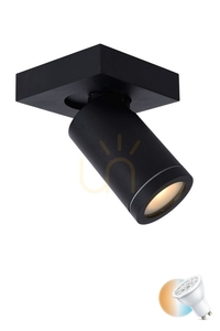 Plafond Lucide TAYLOR Schwarz IP44 LED 5W GU10 dimmbar 09930/05/30 small 0