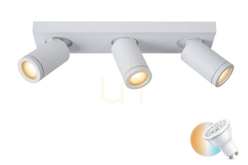 Prüfen Plafond Lucide Taylor weiß 3-flammig LED IP44 GU10 09930/15/31