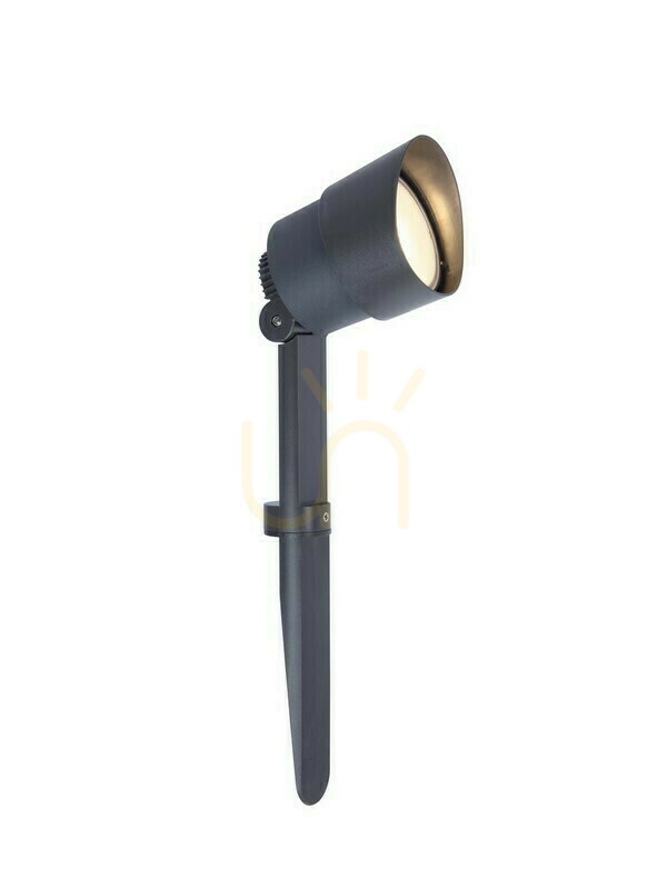 Záhradný reflektor s kolíkom LUTEC EXPLORER 6609201118 LED 3,5 W tmavosivý 43 cm