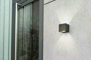 Außenwandleuchte Lutec GEMINI anthrazit LED 9W 850lm 4000K Aluminium 5189114118 small 1