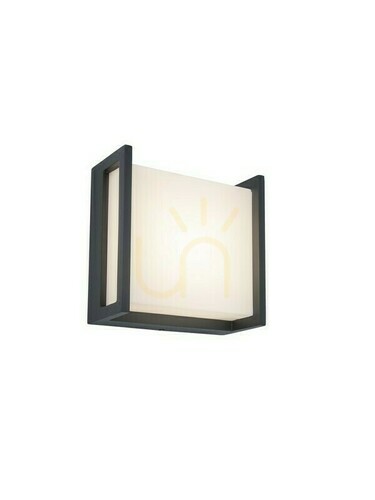 Prüfen Außenwandleuchte Lutec QUBO anthrazit LED 8W Aluminium 5195401118