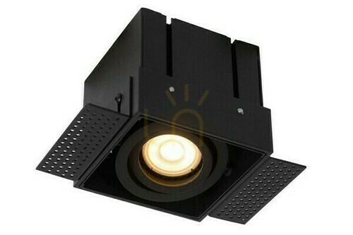 Prüfen Deckenöse Lucide TRIMLESS schwarz Aluminium GU10 LED dimmbar 09925/01/30