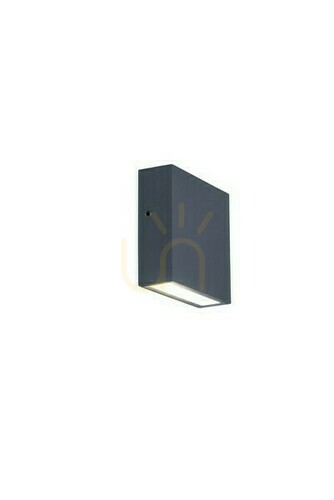Prüfen Außenwandleuchte Lutec GEMINI XF LED anthrazit 11x11 cm IP54 5104001118