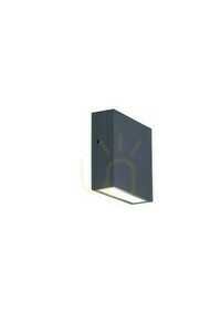 Außenwandleuchte Lutec GEMINI XF LED anthrazit 11x11 cm IP54 5104001118 small 0
