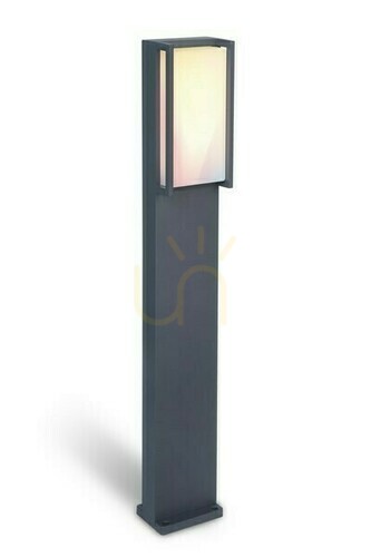 Prüfen Wegeleuchte Lutec QUBO LED anthrazit 75 cm RGB CCT dimmbar 7193003118