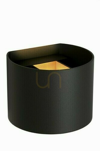 Prüfen Wandleuchte Lucide AXI Schwarz LED IP54 6W 350lm 2700K 69201/06/30