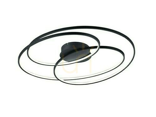 Prüfen LED-Deckenleuchte Trio GALE 673918032, Schwarz matt