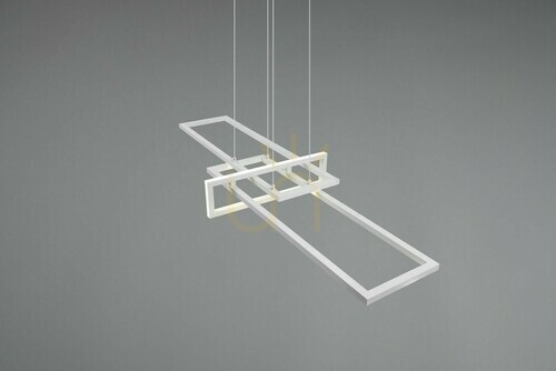 Prüfen Trio SALINAS LED-Pendelleuchte 320310331, Weiß matt, 110 cm, 4000 K
