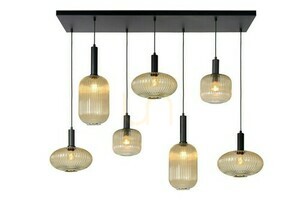 Pendelleuchte Lucide MALOTO Gold 7-flammig E27 45386/07/62 small 0