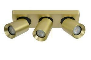 Plafond Lucide Nigel 3-Licht Gold Aluminium GU10 dimmbar 09929/15/02 small 1