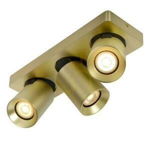 Plafond Lucide Nigel 3-Licht Gold Aluminium GU10 dimmbar 09929/15/02 small 3