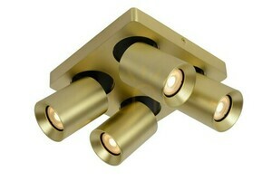 Plafond Lucide Nigel 4x GU10 LED dimmbar Gold Aluminium 09929/20/02 small 5