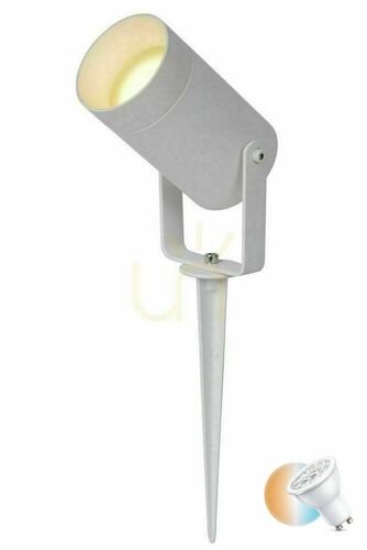 Prüfen Außenstrahler Lucide TAYLOR weiß Aluminium GU10 09832/01/31