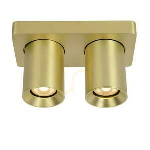Plafon Lucide Nigel Gold LED dimmbar GU10 2-flammig 09929/10/02 small 2