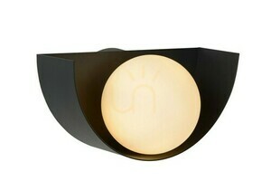 Wandleuchte Lucide BENNI Schwarz Glas G9 45201/01/30 small 0