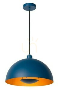 Pendelleuchte Lucide SIEMON Blau Stahl 40 cm E27 45496/01/35 small 0