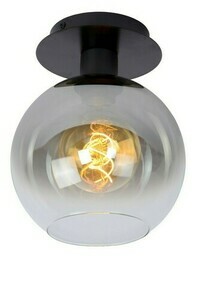 Plafond Lucide Marius Schwarz Metall Glas 20 cm 74114/01/30 small 0